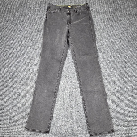 Eddie Bauer Denim - Eddie Bauer Women's T 10 Gray Slim Straight Slightly Curvy Fit Jeans Pants